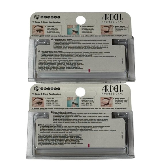 Ardell Edgy 401 Lash Duo • 2 Pack Dramatic Black Accent False Eyelashes - Picture 2 of 4